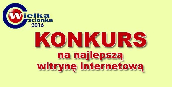 Konkurs Wielka Czcionka